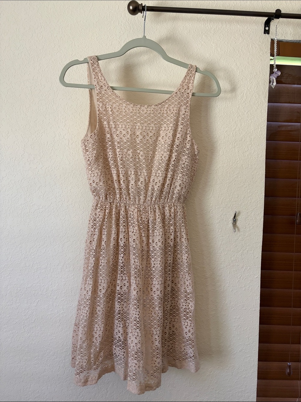 Lace Sleeveless Mini Dress